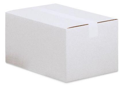 Klika - Versandkarton, einwellig, 3 mm, weiß, ft 370 x 250 x 145 mm