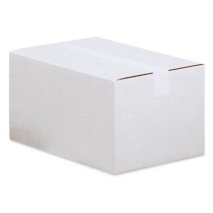 Klika - Carton d'expédition, vague simple, 3 mm, blanc, pi 370 x 250 x 145 mm