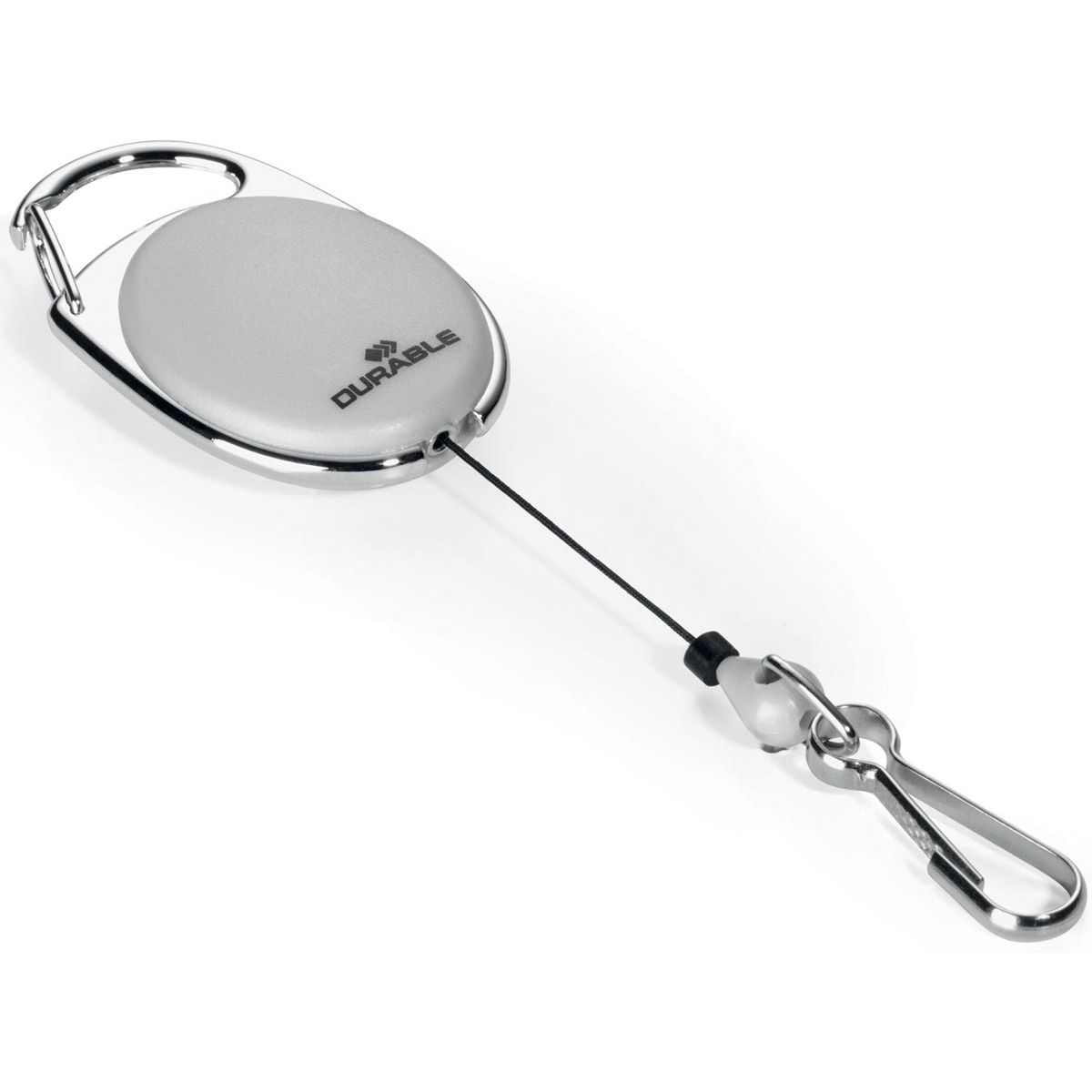 Durable - Style afrolmechanisme met karabijnhaak, grijs