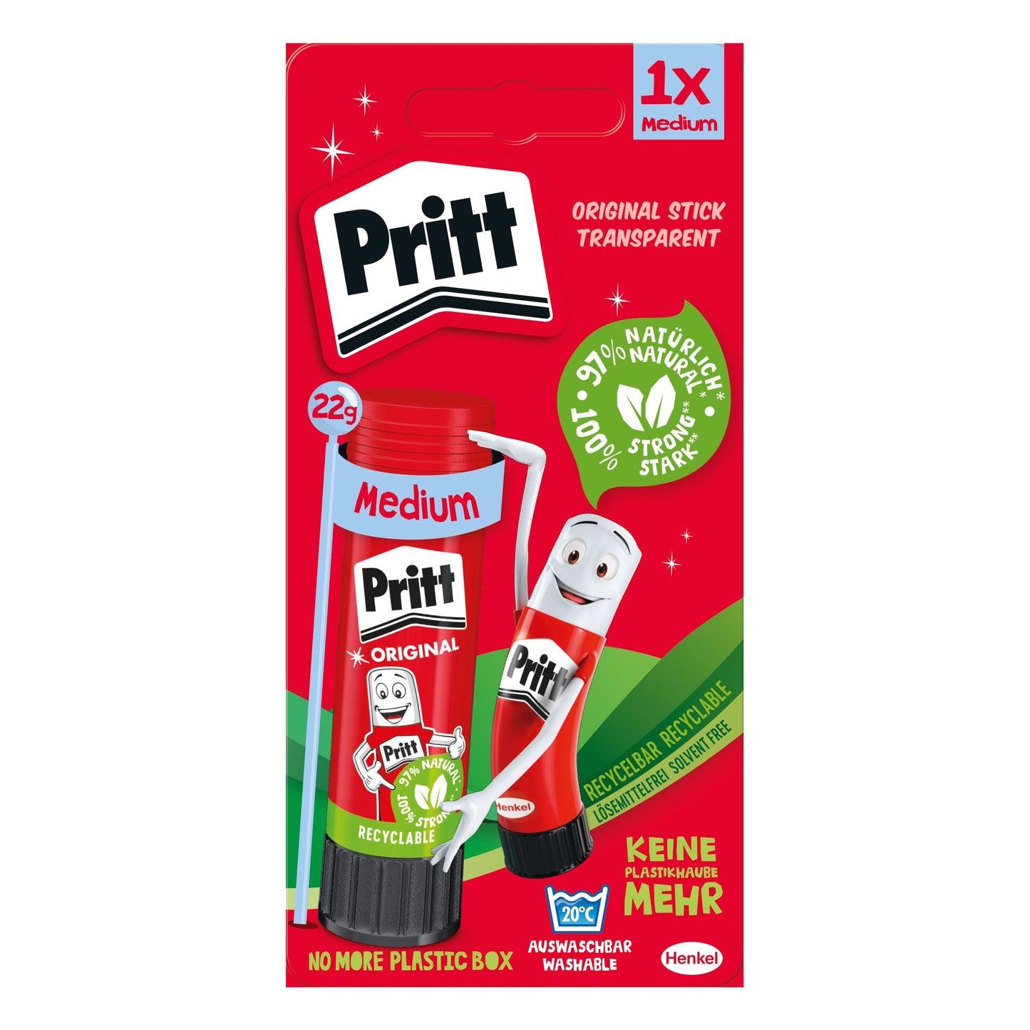 Pritt - Lijmstift stick original 22gr op blister | 12 stuks