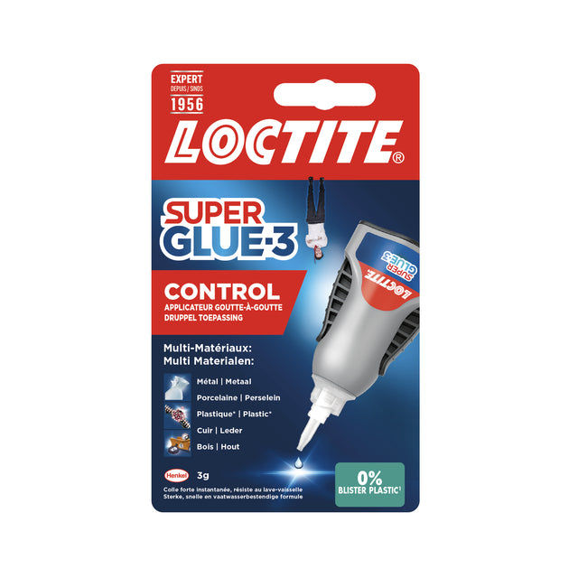 Loctite - Secondelijm control tube 3 gram op blister | 12 stuks