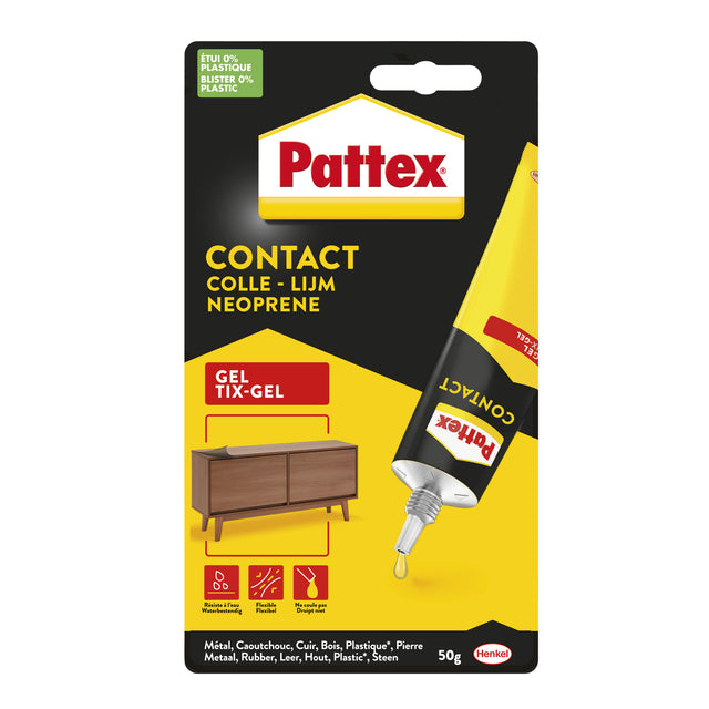 Pattex - Colle tout usage Tixgel Tube 50 grammes sur blister
