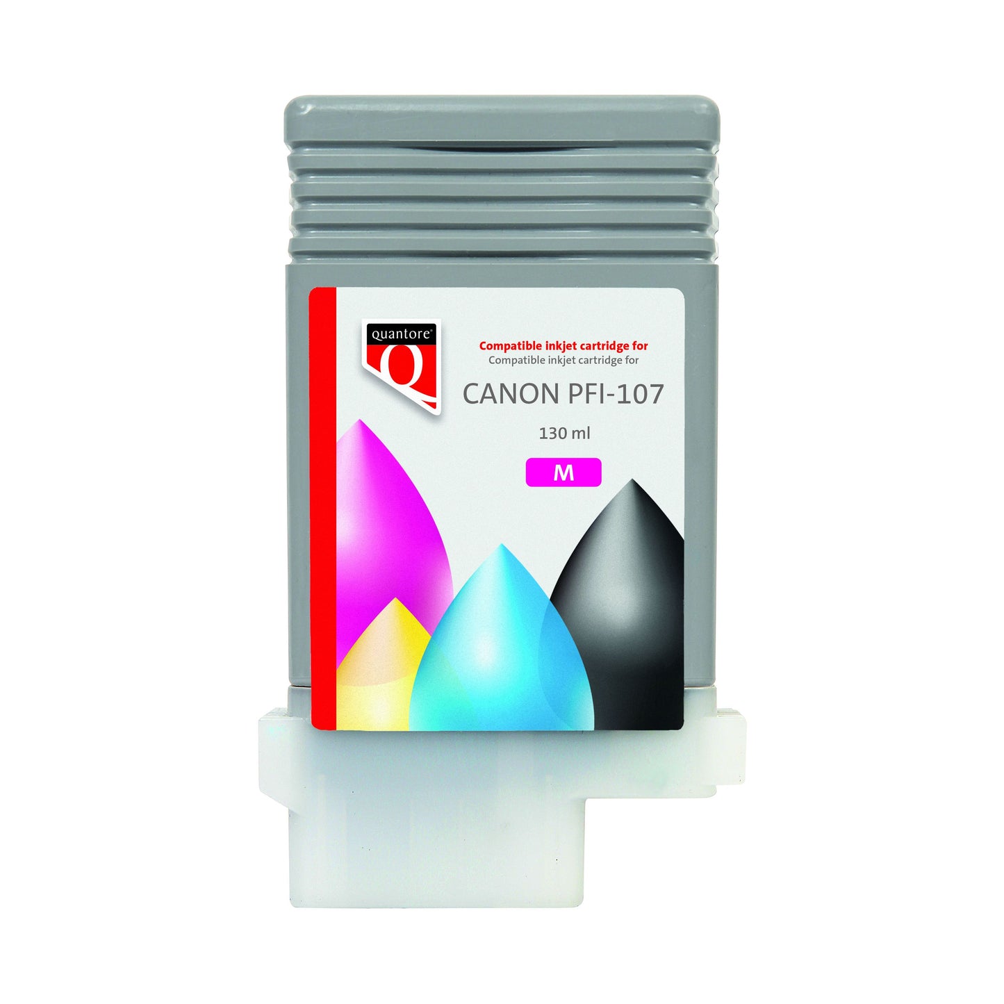 Quantore - Alternative aux cartouches d'encre pour PFI-107 rouge | 12 pièces