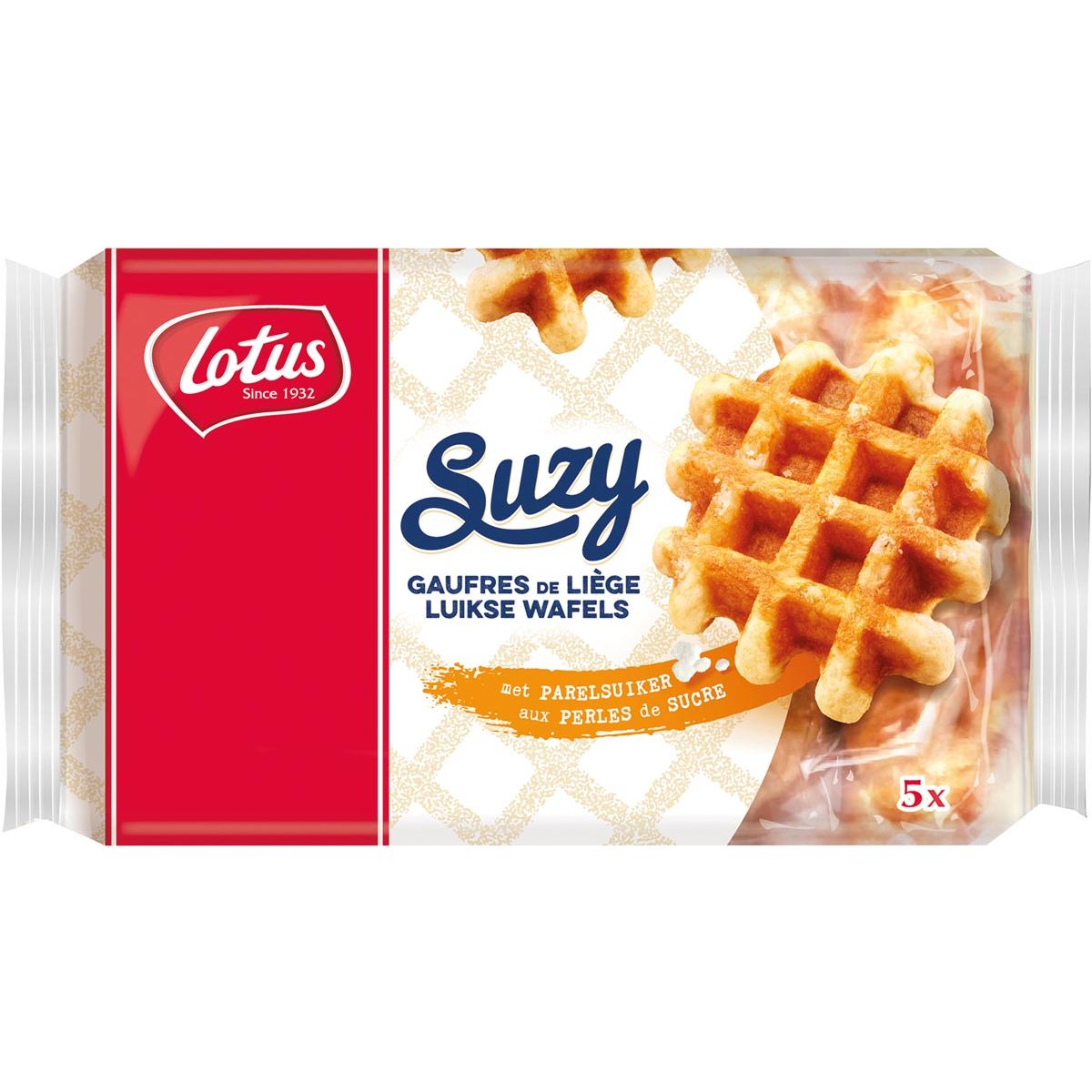 Lotus - Suzy luikse wafel, 50 g, pak van 5 stuks