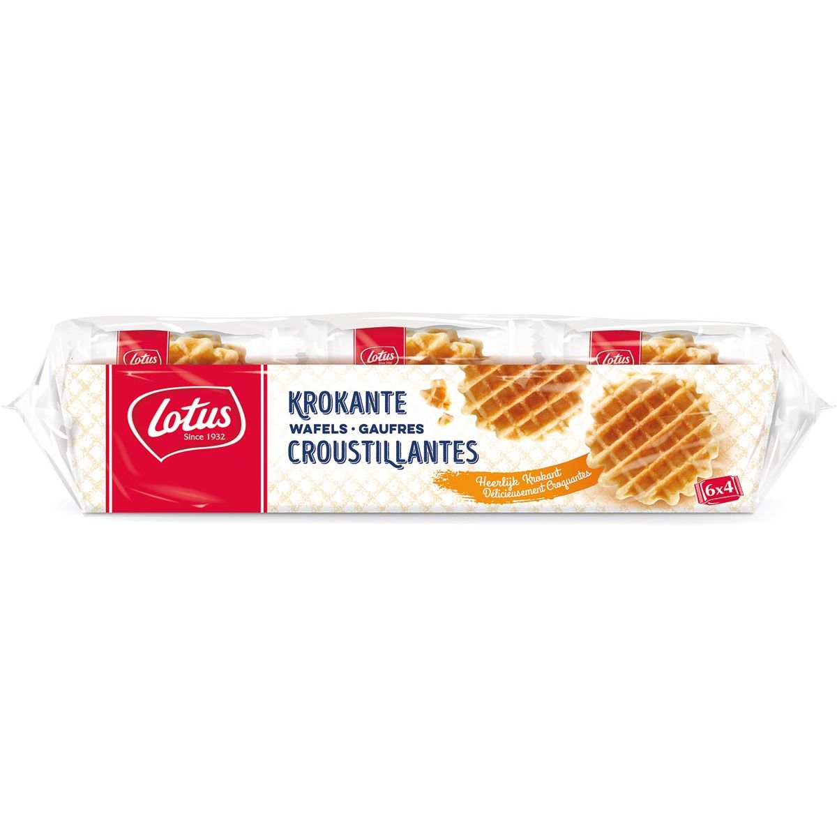 Lotus - gaufre croustillante, 36 g, paquet de 6 x 4 pièces
