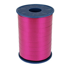 Kräuselband 10 mm x 250 Meter Farbe 606 rosa leuchtendes Rosa