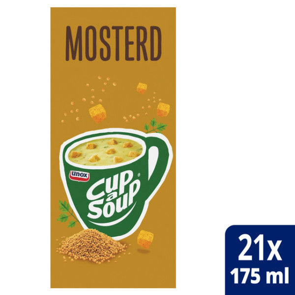 Unox - Cup-a-Soup mosterd 21x175ml | 4 stuks