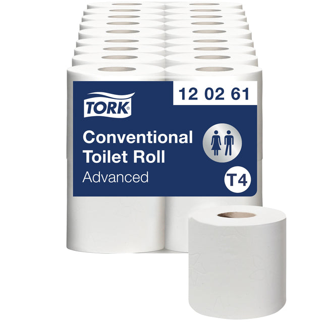 Tork - Toilettenpapier T4 Advanced 2-lagig 493 Blatt weiß 120261 | 6 Stück