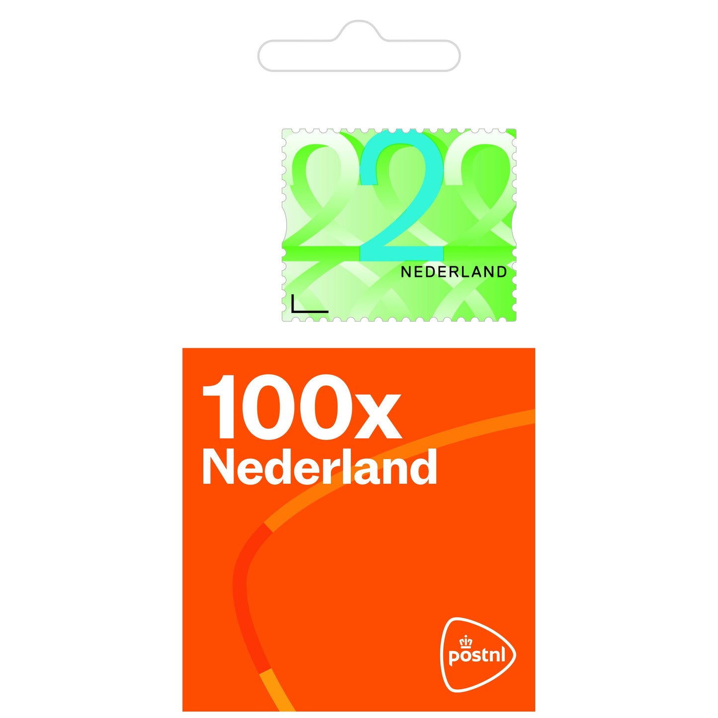 Quantore - Postzegel Nederland Waarde 2 zelfklevend rol à 100 pcs