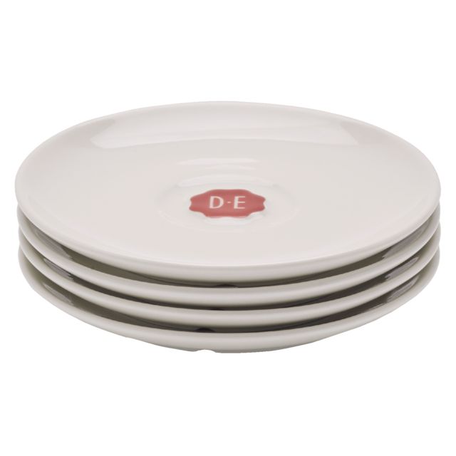 Douwe Egberts - Soucoupe expresso blanc 12 pièces