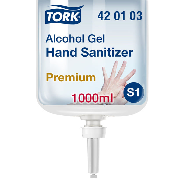 Tork - Désinfection des mains S1 gel alcoolisé non parfumé 1000 ml 42..