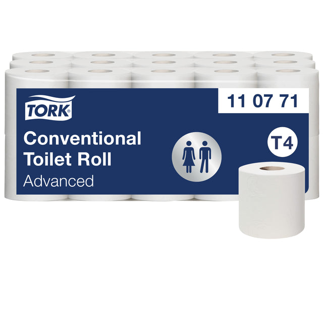 Tork - Toilettenpapier T4 Advanced 2-lagig 400 Blatt weiß 110771