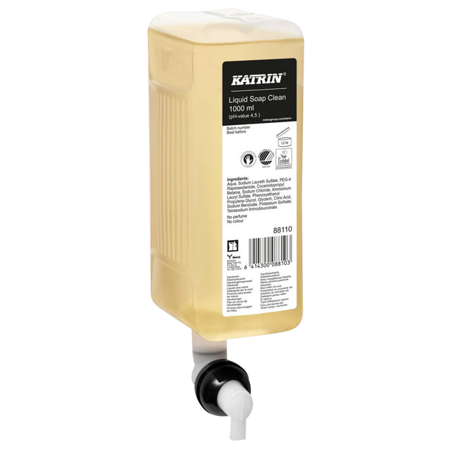 Katrin - Handzeep neutral vloeibaar 1000ml 88110 | 6 stuks