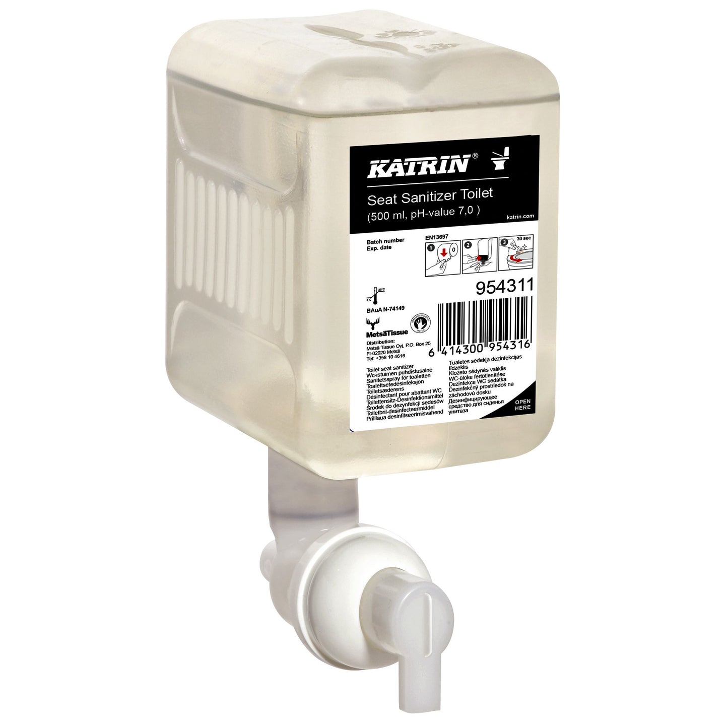 Katrin - Toiletbrilreiniger 500ml 954311 | 12 stuks