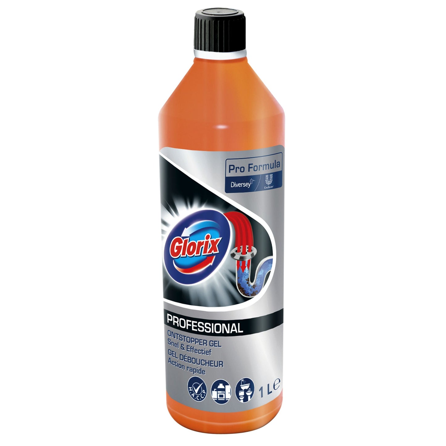 Glorix - Déboucheur de canalisations Gel professionnel 1 litre
