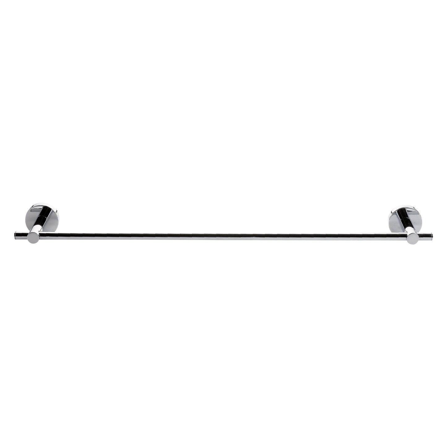 Tesa - Porte-serviettes ® Smooz simple en métal chromé brillant, autocollant