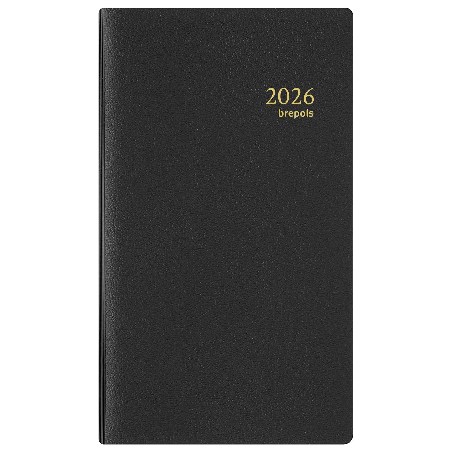 Brepols - Agenda 2026 Interplan Genova 7 jours/2 pages spirale noir