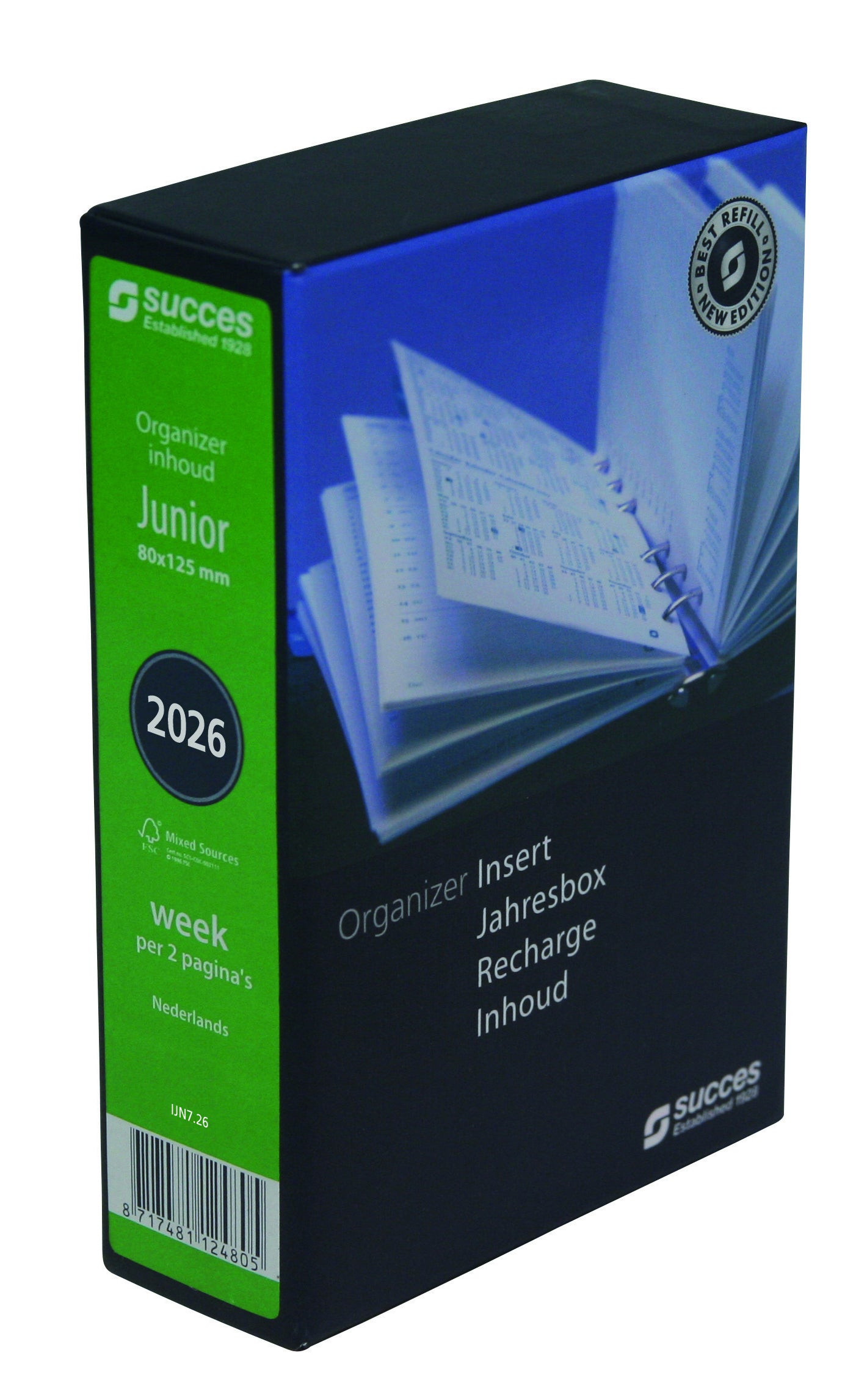 Succes - Agendavulling 2027 junior 7dagen/2pagina's