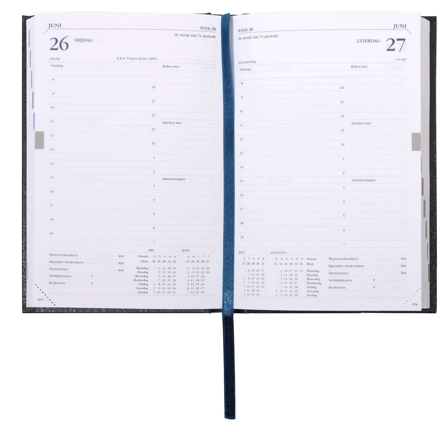 Ryam – Agenda 2026 Twenty-four Mundior 1 Tag/1 Seite blau
