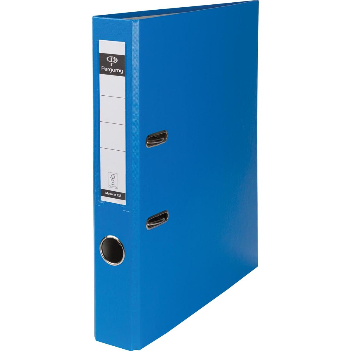Pergamy - Ordner, für ft A4, aus PP und Papier, ohne Schutzkante, Rücken 5 cm, hellblau
