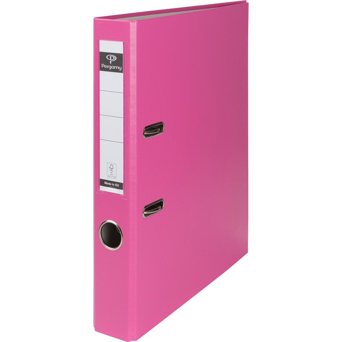 Pergamy - Ordner, für ft A4, aus PP und Papier, ohne Schutzkante, Rücken 5 cm, rosa