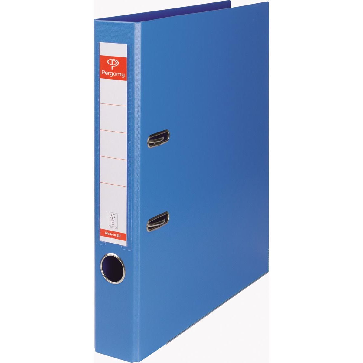 Pergamy - ordner, voor ft A4, volledig uit PP, rug van 5 cm, blauw