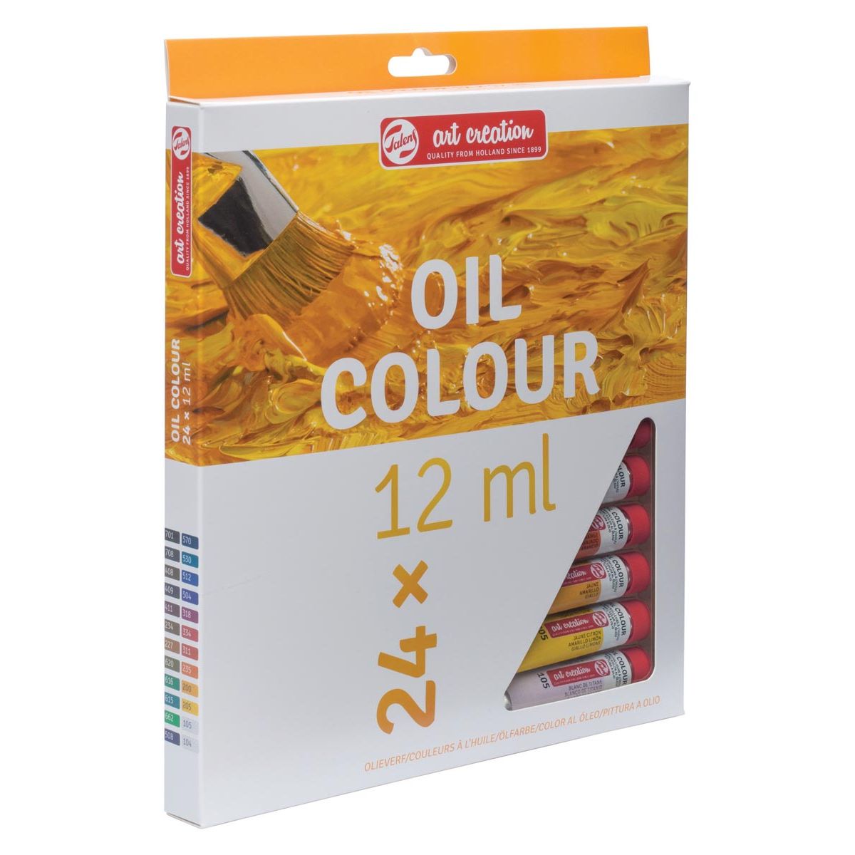 Talens Art Creation - Peinture à l'huile Art Creation tube de 12 ml, lot de 24 tubes de couleurs assorties