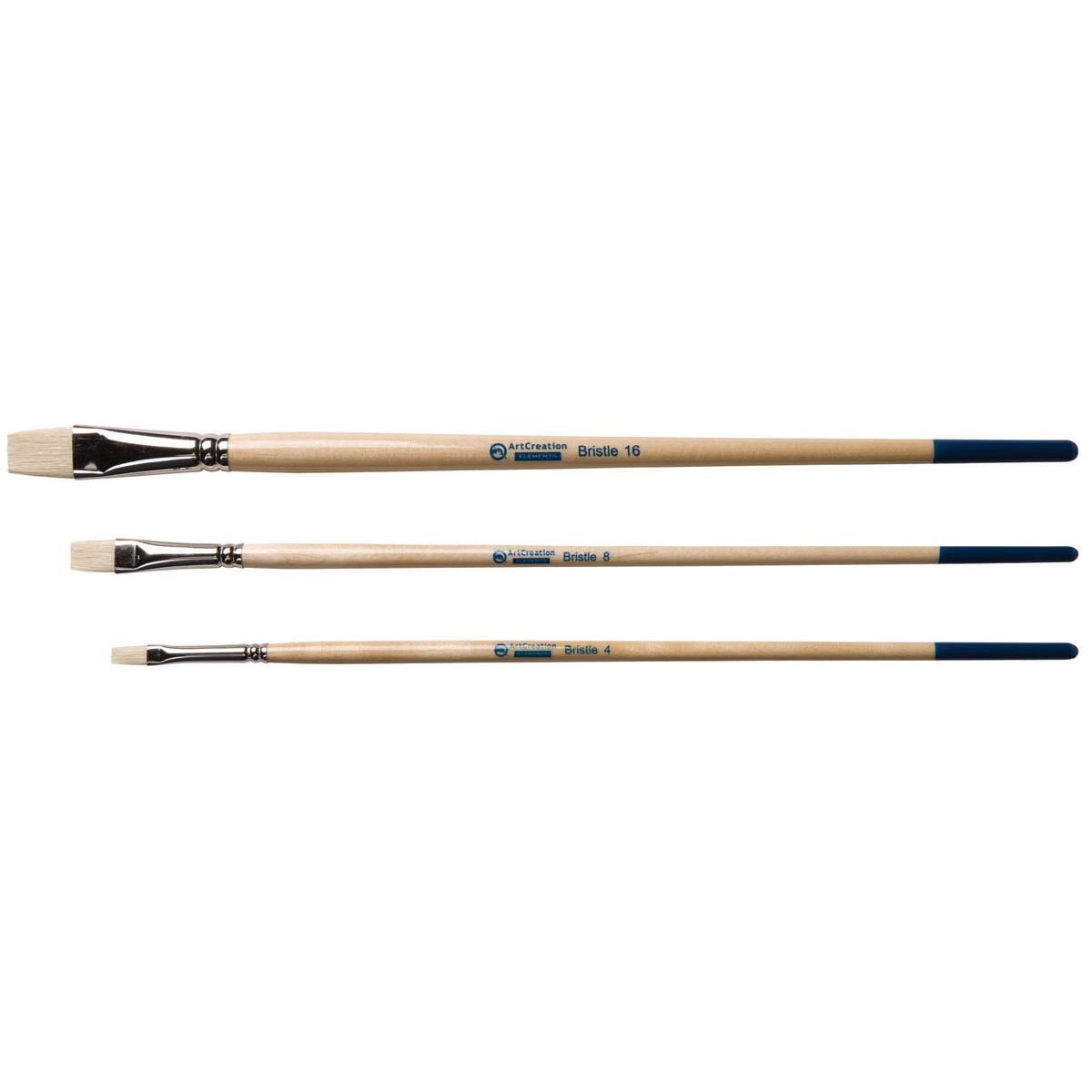 Talens Art Creation – Art Creation Pinselset Schweineborsten flach, Set mit 3 Pinseln