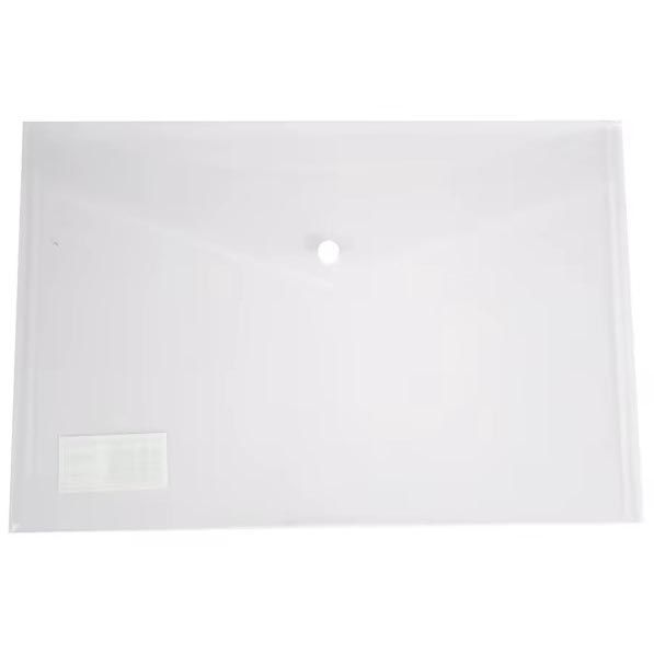 Sans marque - Chemise à documents, A3, PP transparent, fermeture velcro, paquet de 5 pièces