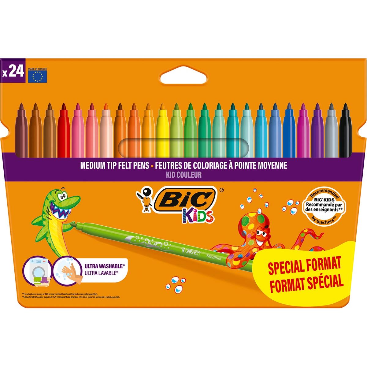 Bic Kids - Kids viltstift Couleur, blister van 18 + 6 gratis