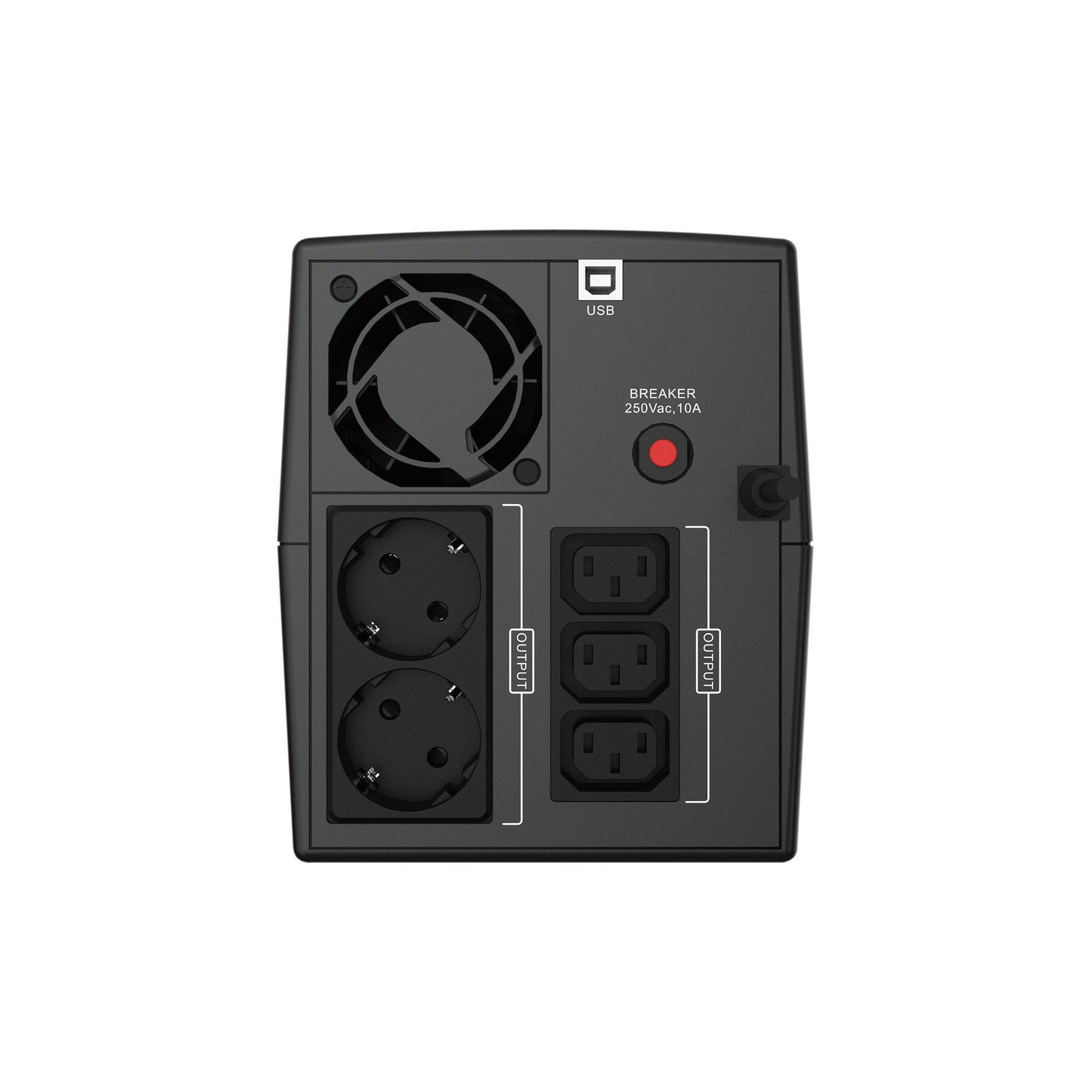 CONCEPTRONIC - ZEUS04EM UPS Line-interactive 2,2 kVA 1320 W 5 AC-uitgang(en)