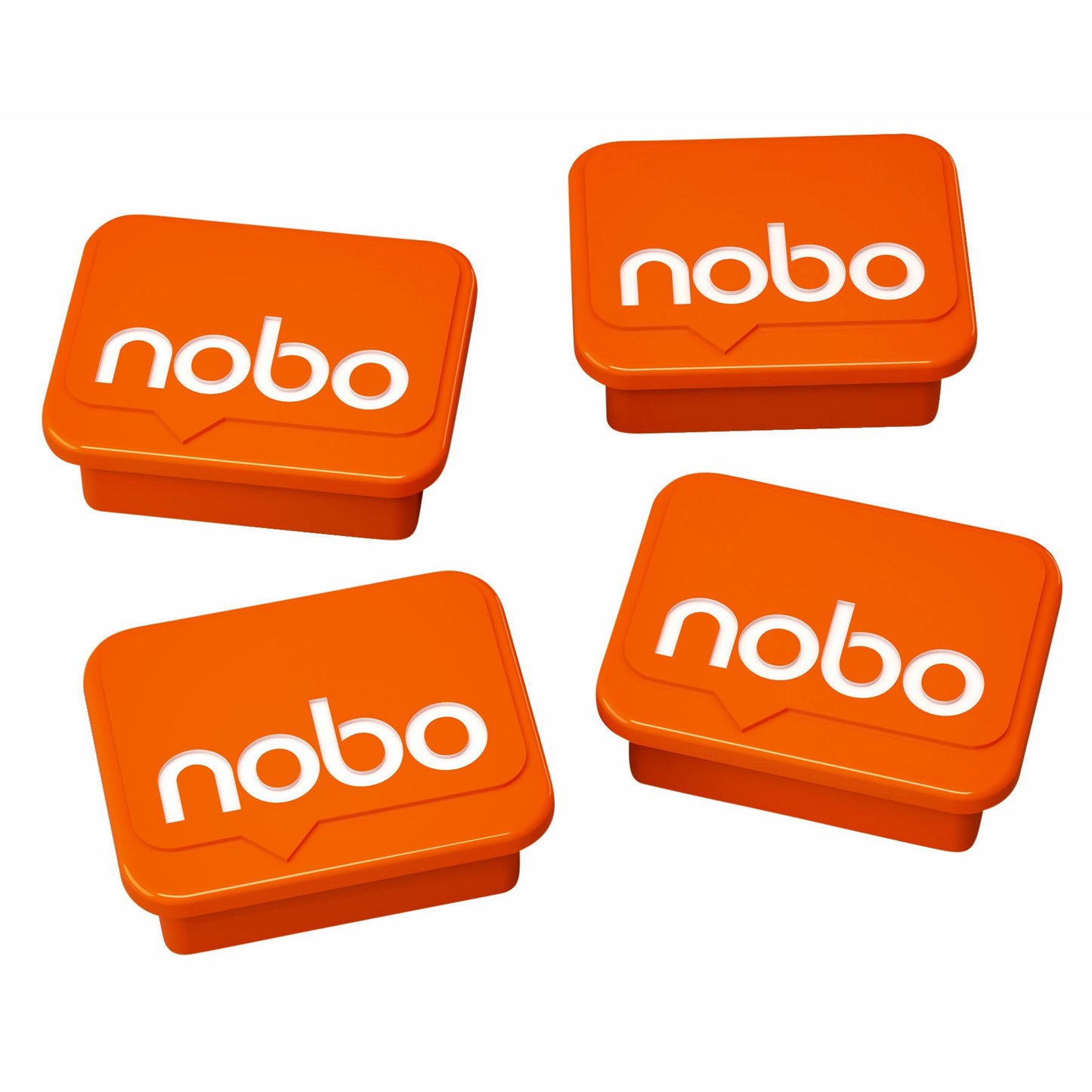 Nobo - Magneet 22mm oranje 4 stuks