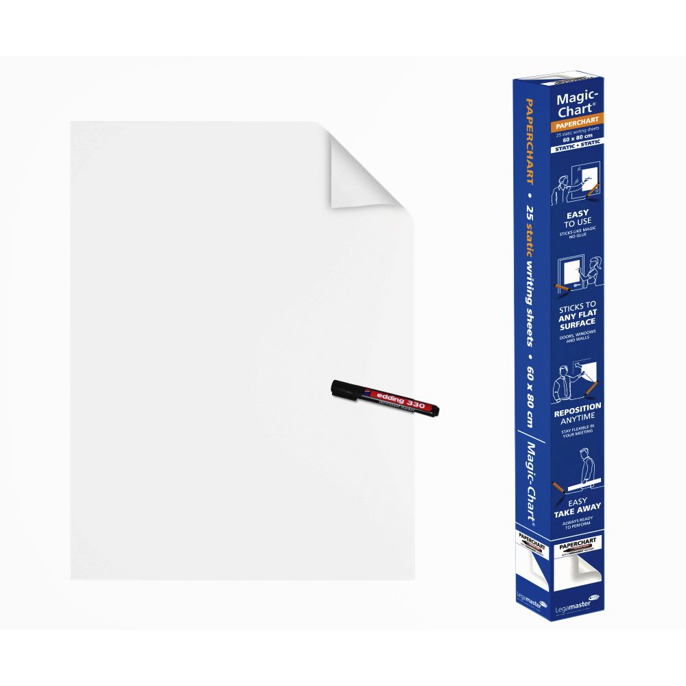 Legamaster - Magic chart paperchart 60x80cm wit 25v
