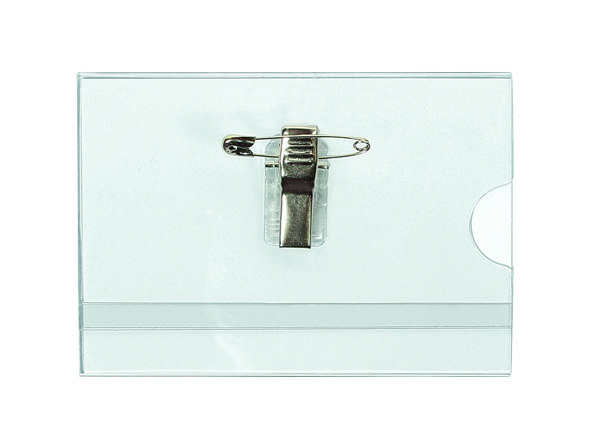 Quantore - Badge avec clip et épingle 60x90mm | 24 pièces