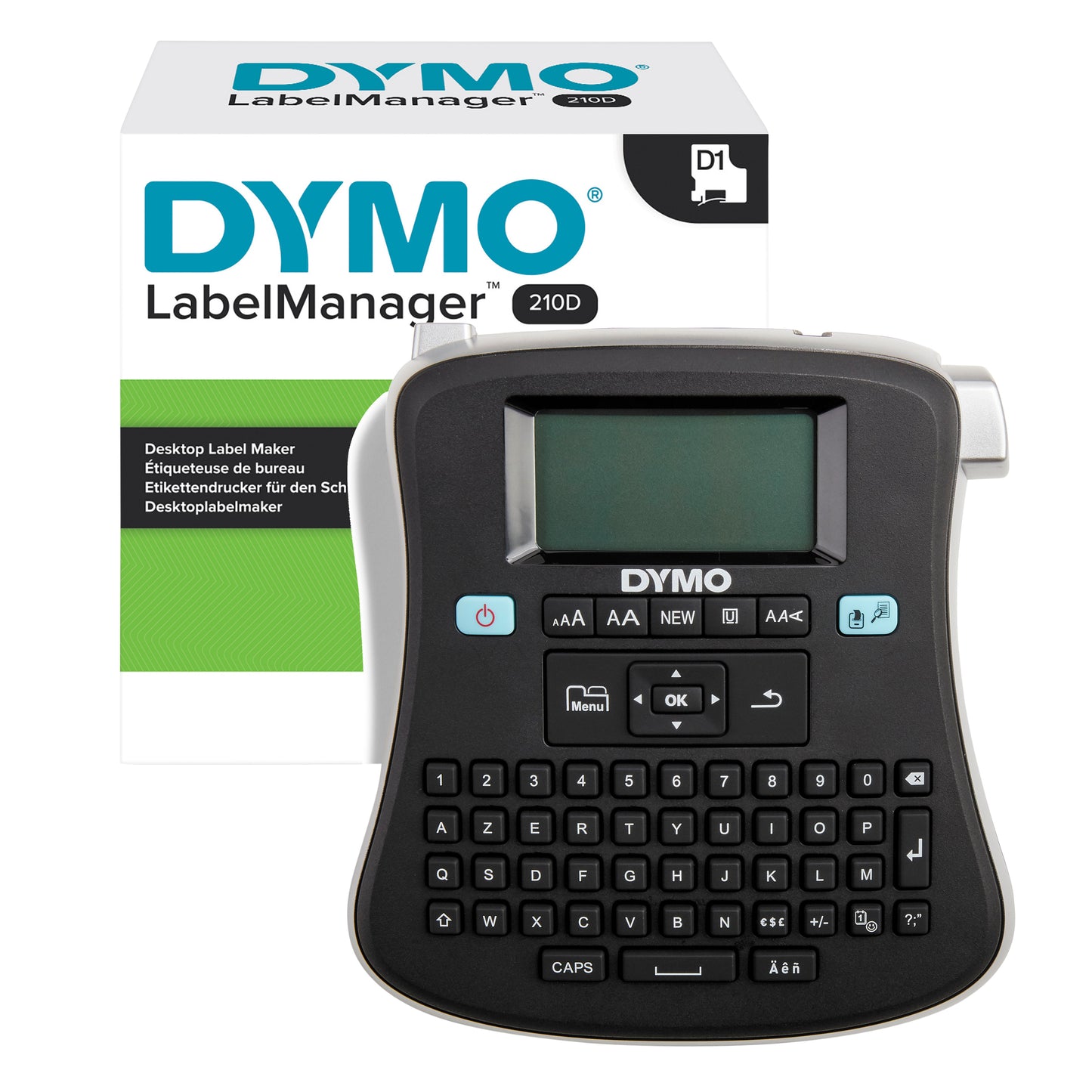 Dymo - Labelprinter LabelManager 210D+ draagbaar azerty 12mm zwart