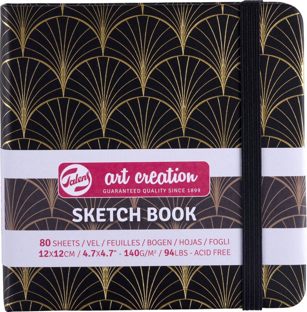 Talens Art Creation - Art Creation schetsboek Art Deco, 140 g/m², ft 12 x 12 cm, 80 vel