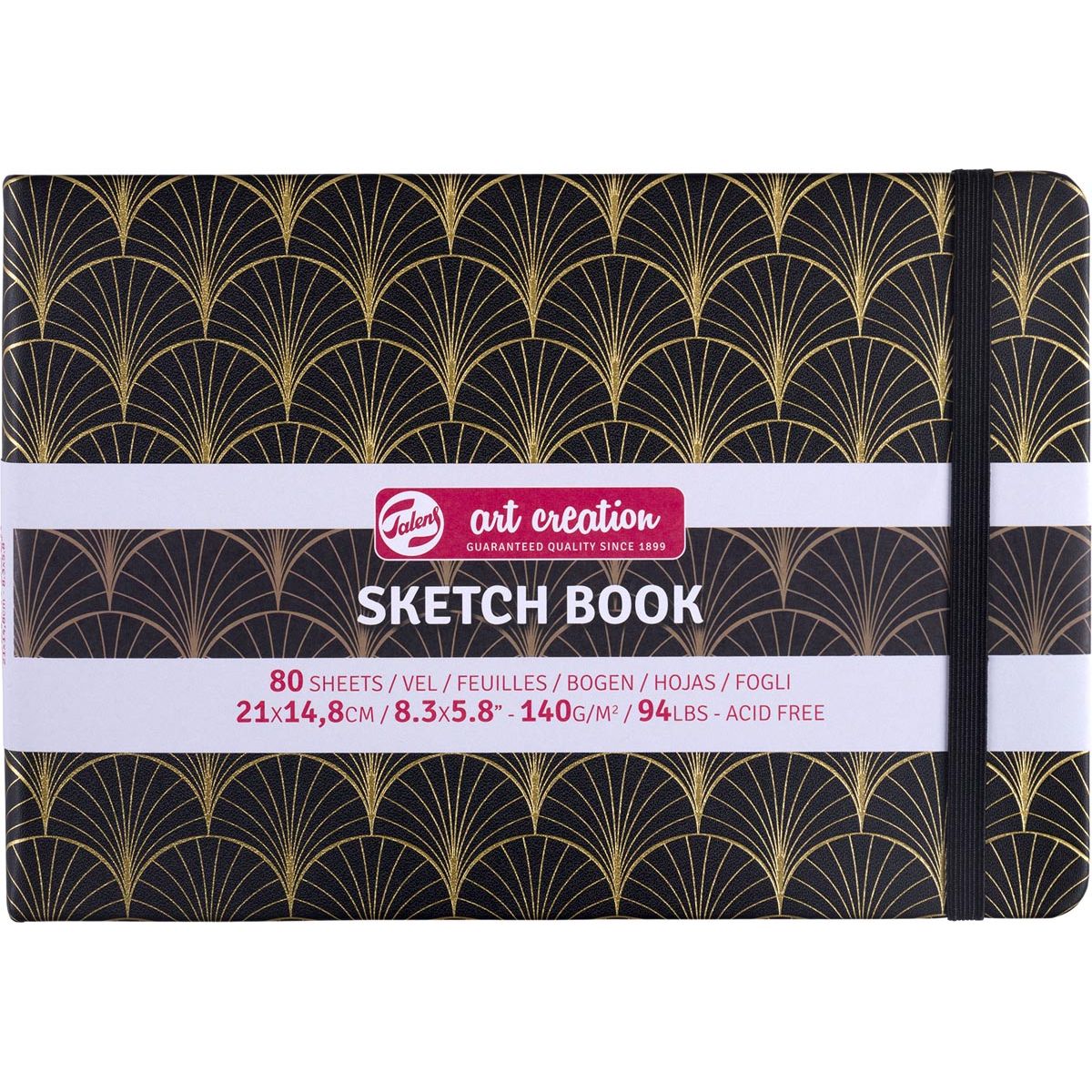 Talens Art Creation - Carnet de croquis Art Creation Art Déco, 140 g/m², pi 21 x 14,8 cm, 80 feuilles
