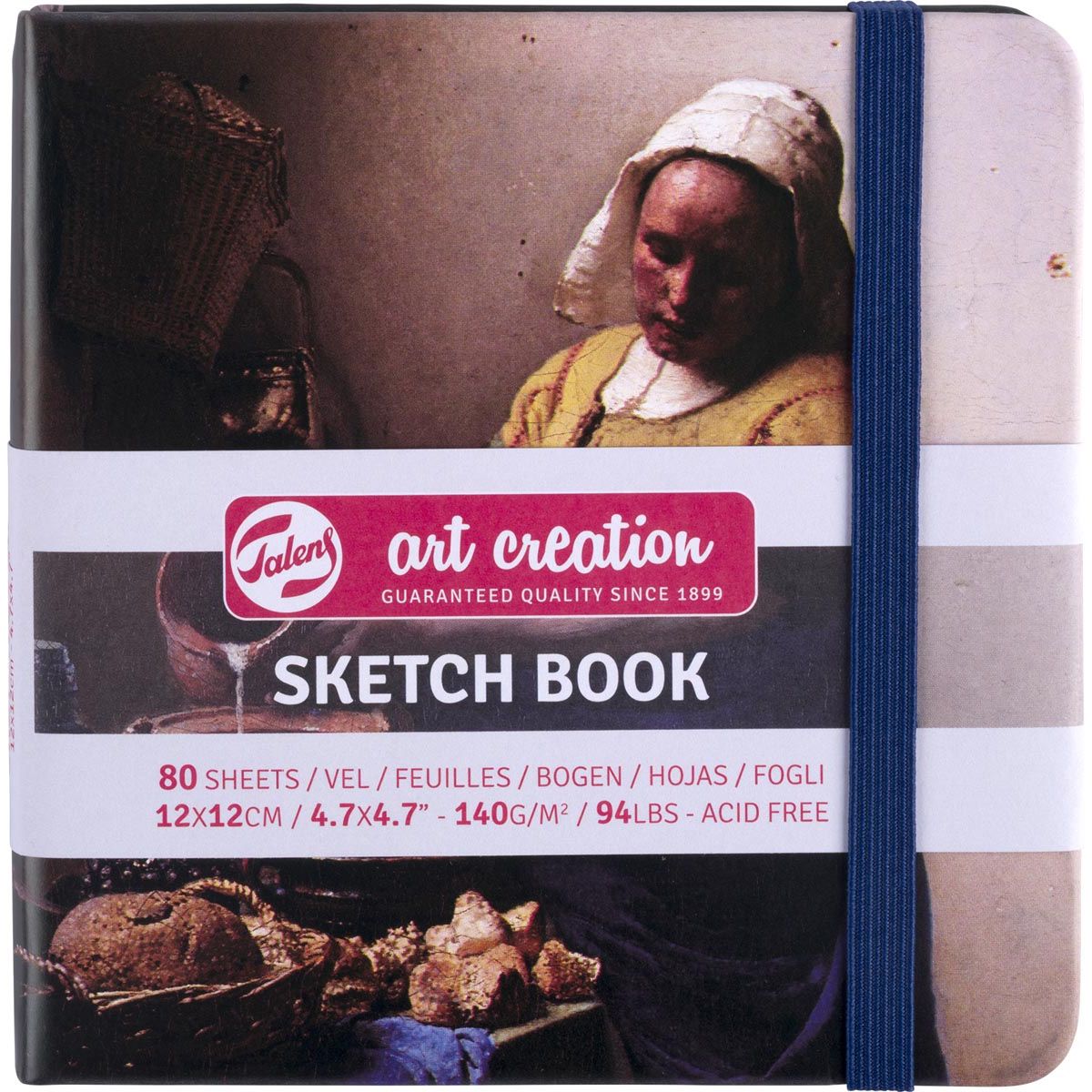 Talens Art Creation - Carnet de croquis Art Creation La Laitière, 140 g/m², ft 12 x 12 cm, 80 feuilles