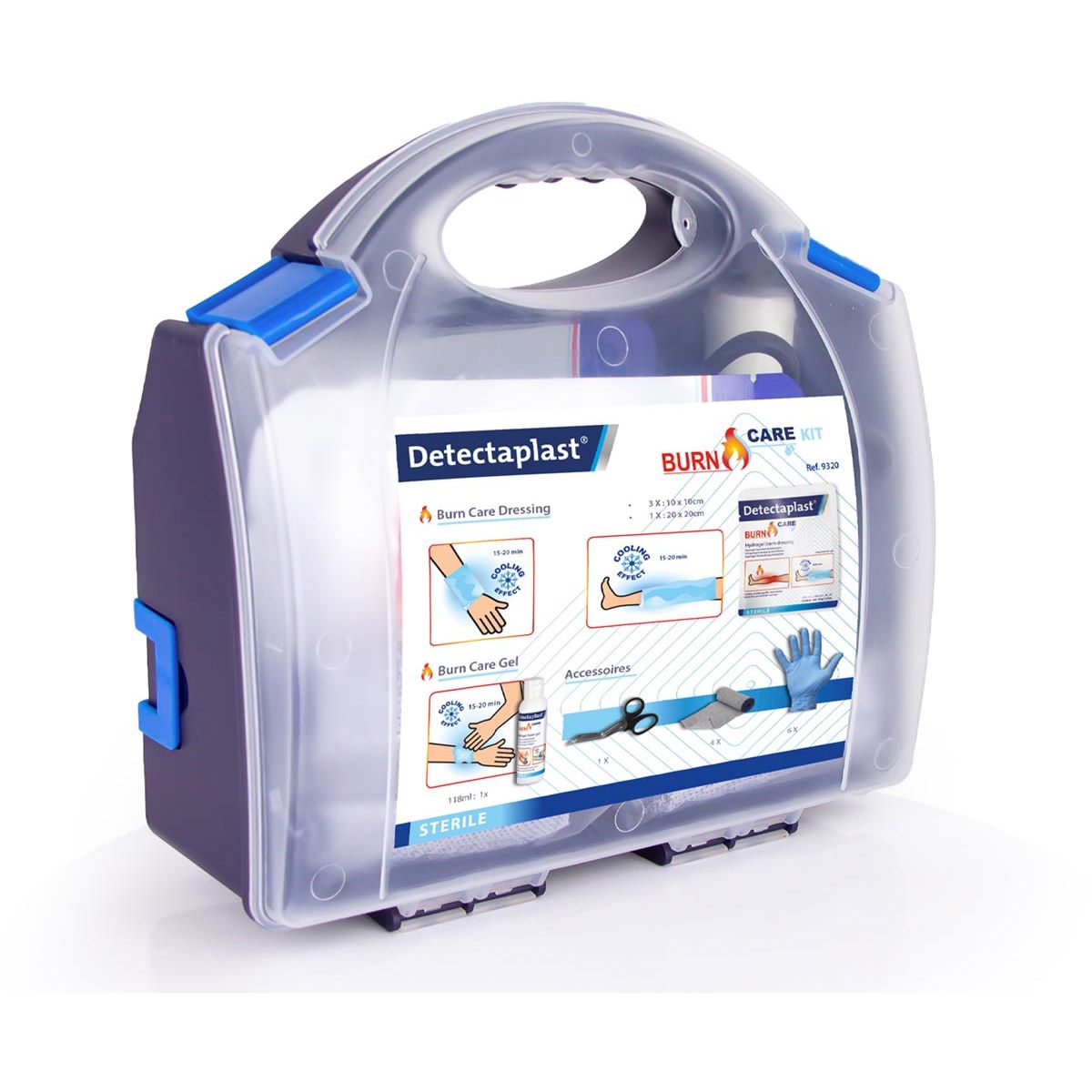 Detectaplast - Burn Care Kit, volledig Eerstehulp uiing bij brandwonen