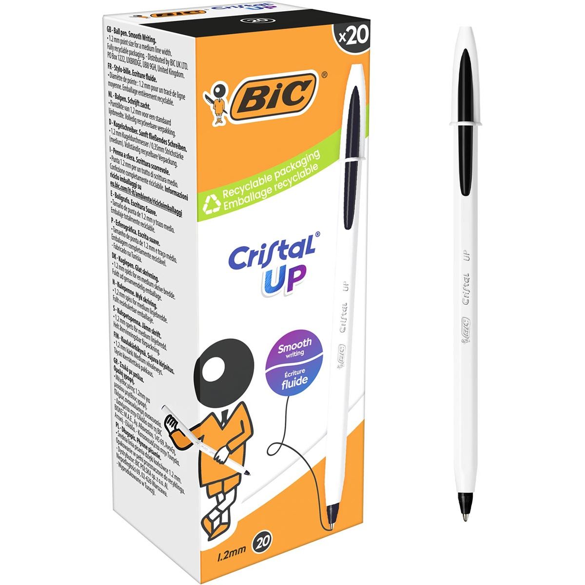 Bic - stylo bille Cristal Up noir