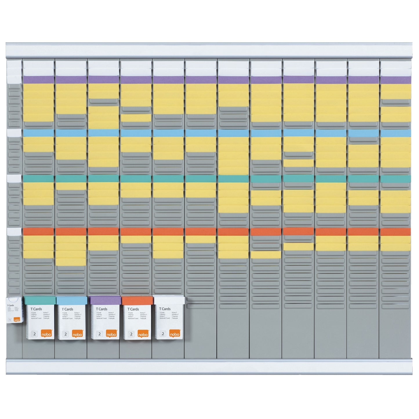 Nobo - T-Kaart Planningset Jaarplanner 13 Kolommen 32 Sleuven