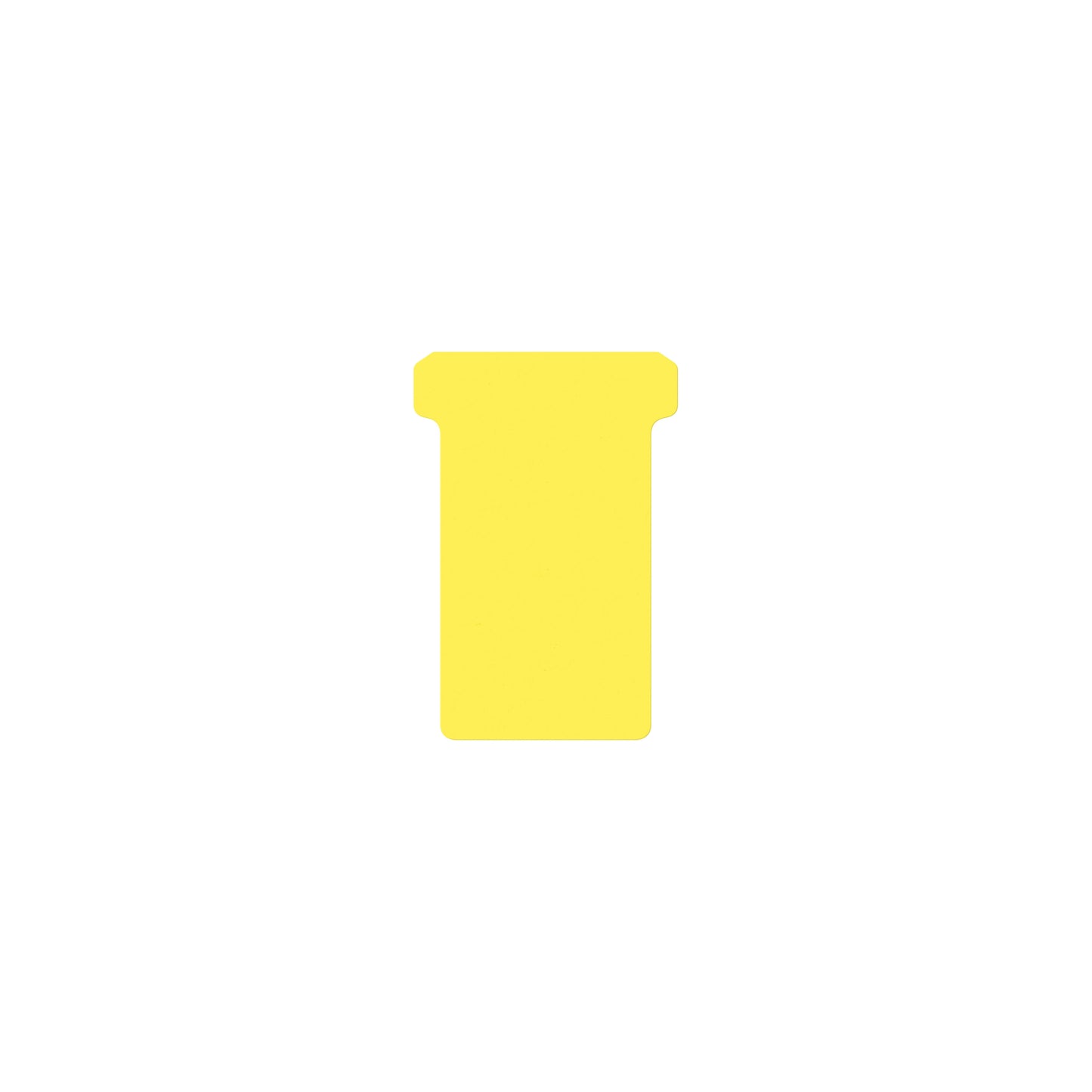 Djois - T-card taille 2 48mm jaune 100 pièces