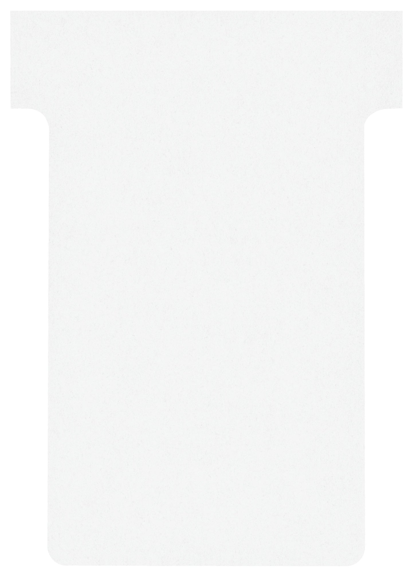 Nobo - T-Karte Nr.2 48mm weiß 100 Stück