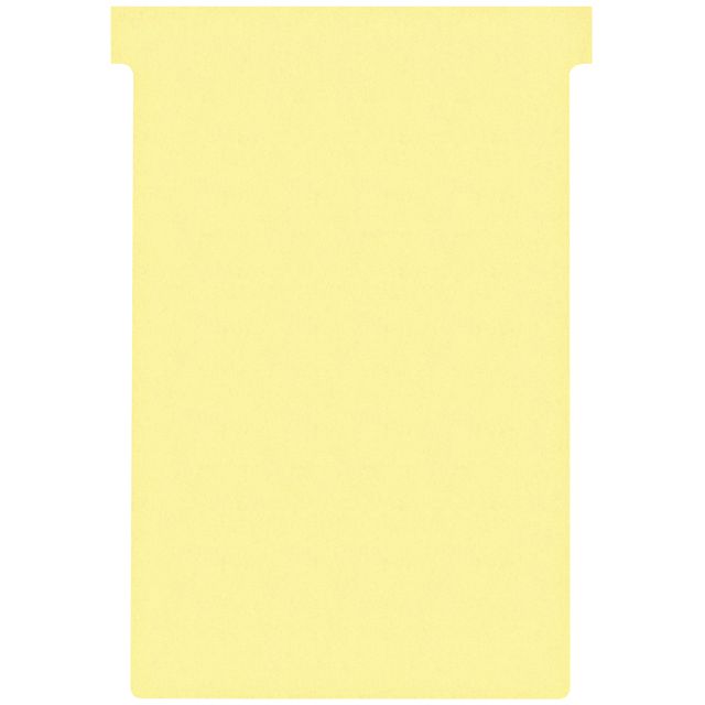 Nobo - T-card n°4 112mm jaune 100 pièces