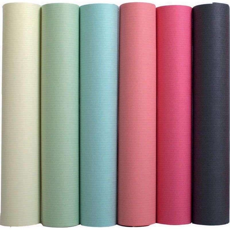 Clairefontaine - papier cadeau couleurs pastel assorties