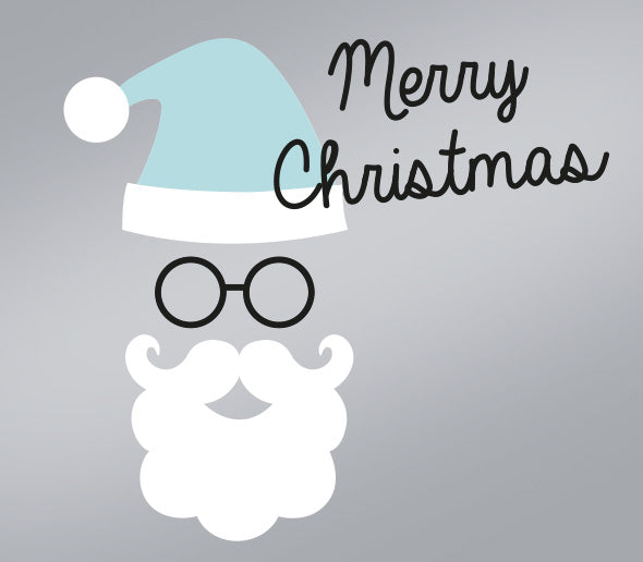 Timmers - Etikett / Aufkleber WEIHNACHTEN Weihnachtsmann Frohe Weihnachten 500 Stück