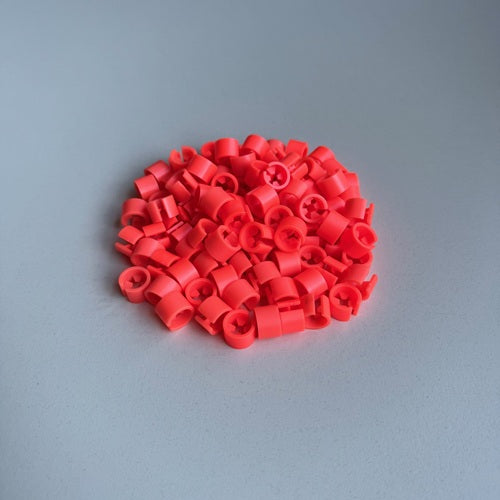 Klika - Minimarker onbedrukt fluor rood 100 stuk