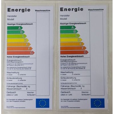 Klika - U-map zelfklevend Energielabel 120x260