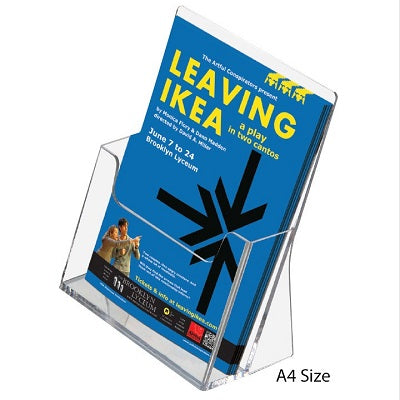 Klika - Porte-brochures A4 portrait transparent