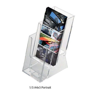 Klika - Plateau à brochures 3 compartiments x 1/3A4 portrait 14 pièces